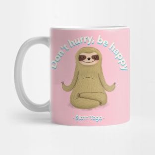 Lazy Sloth Funny Yoga Mug